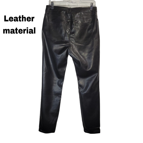 New Express skinny leather jeans, inside super soft, stretchy, size 8R (regular) - Picture 2 of 6